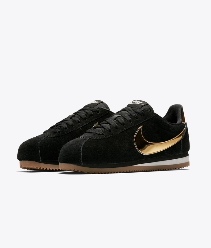 WMNS Classic Cortez SE 'BLACK/METALLIC GOLD'