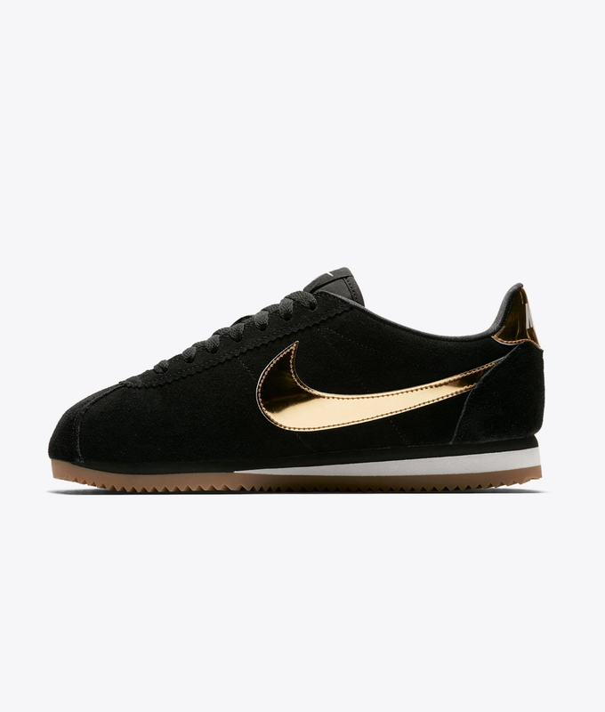 WMNS Classic Cortez SE 'BLACK/METALLIC GOLD'