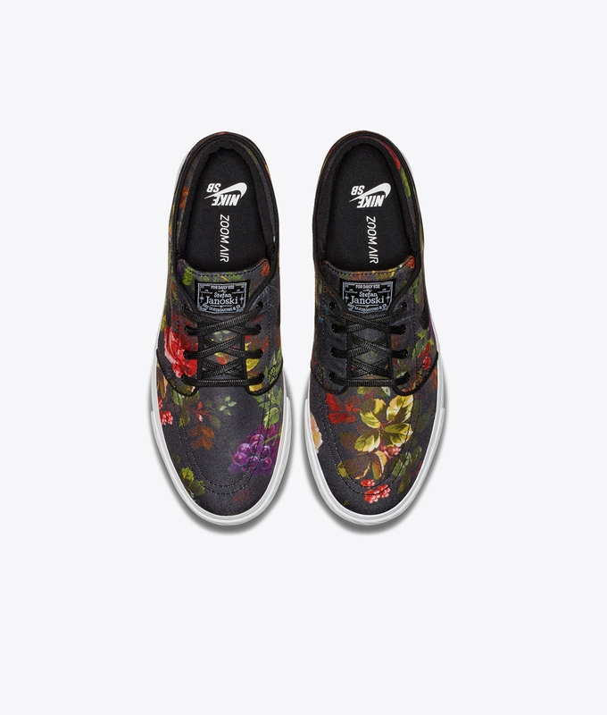SB ZOOM STEFAN JANOSKI CANVAS 'FLORAL/BLACK'