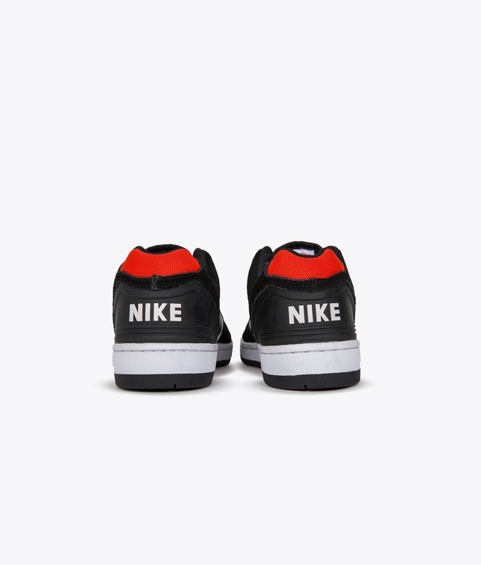 SB AIR FORCE II LOW 'BLACK/BLACK-WHITE-HABANERO RED'
