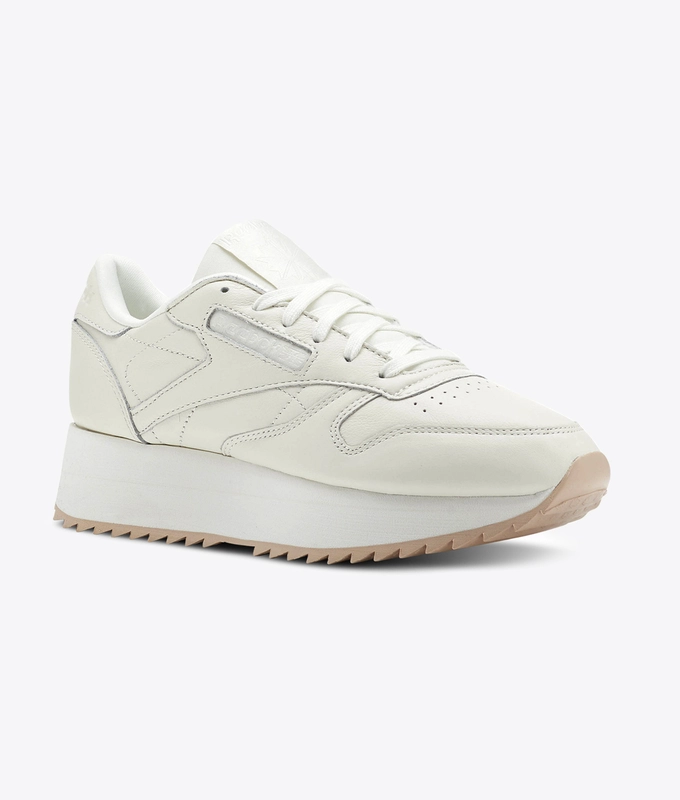 CL LEATHER DOUBLE 'CHALK/BARE BEIGE'