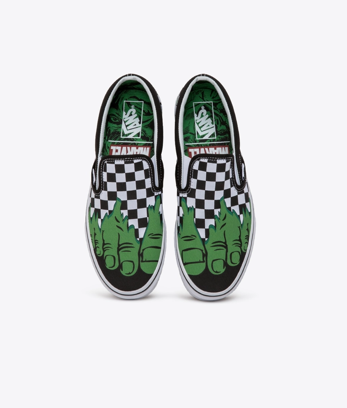 CLASSIC SLIP-ON MARVEL 'HULK/CHECKERBOARD'