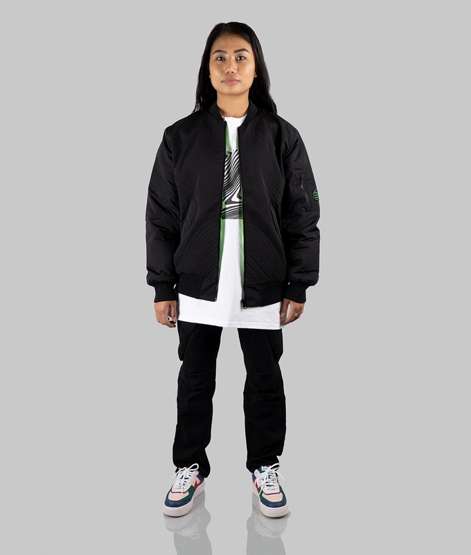 Quilted Bomber 'Black'