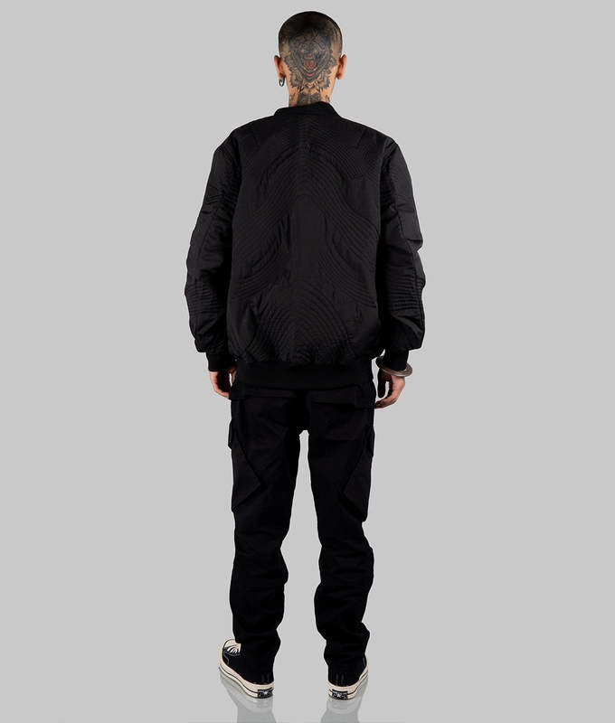 Quilted Bomber 'Black'