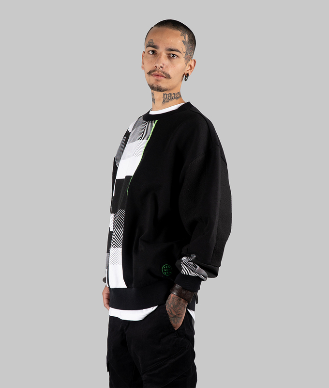 Sweater 'Black  White'