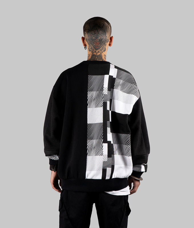 Sweater 'Black  White'