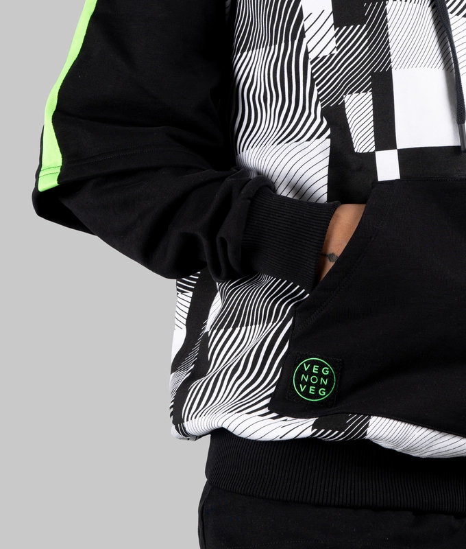Hoodie 'Black  White'