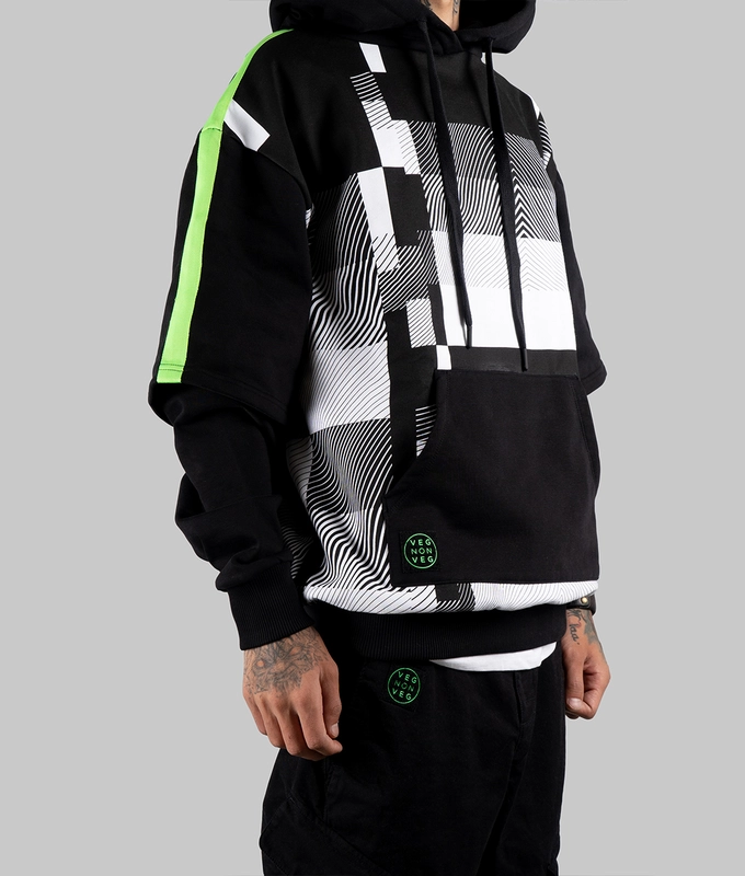 Hoodie 'Black  White'