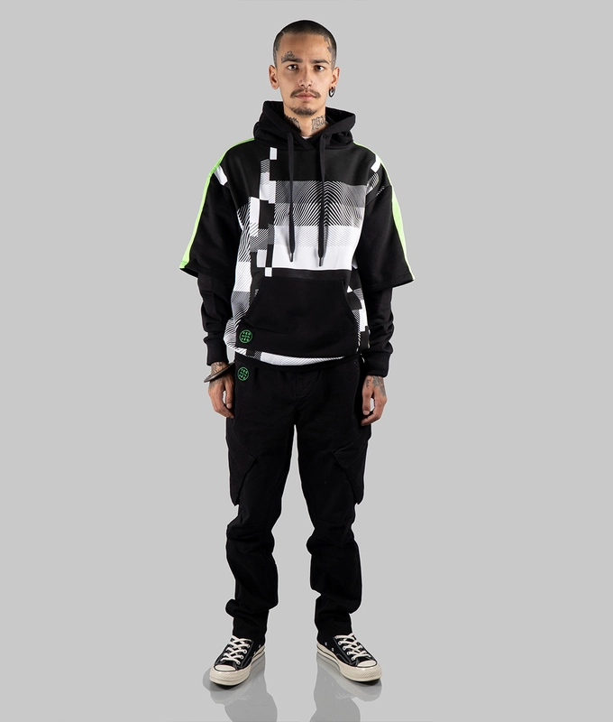 Hoodie 'Black  White'