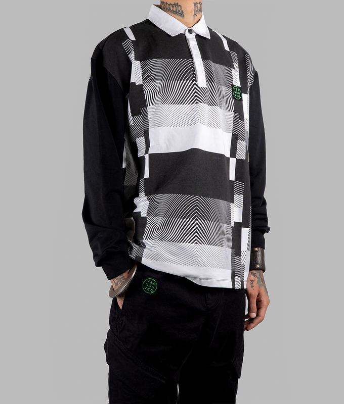 Polo shirt 'Black  White'