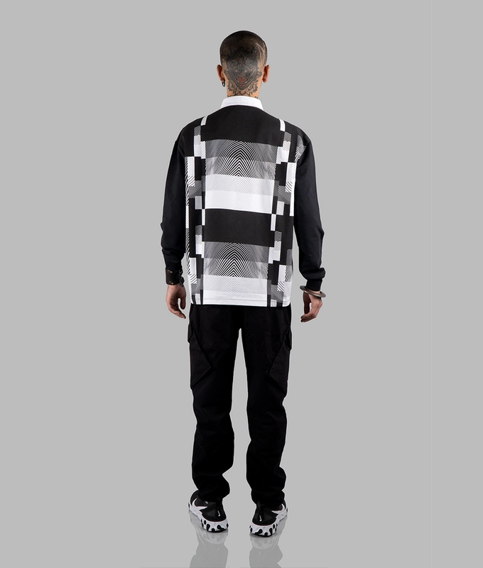 Polo shirt 'Black  White'