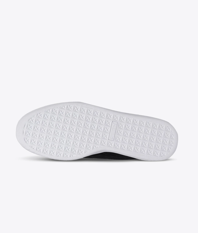 Suede Heart Floral Wn's 'Puma Black-Bright Marigold'