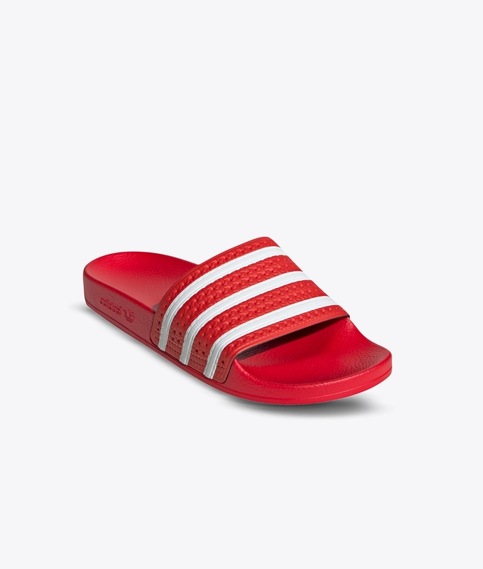 ADILETTE 'lush red/ftwr white/lush red'