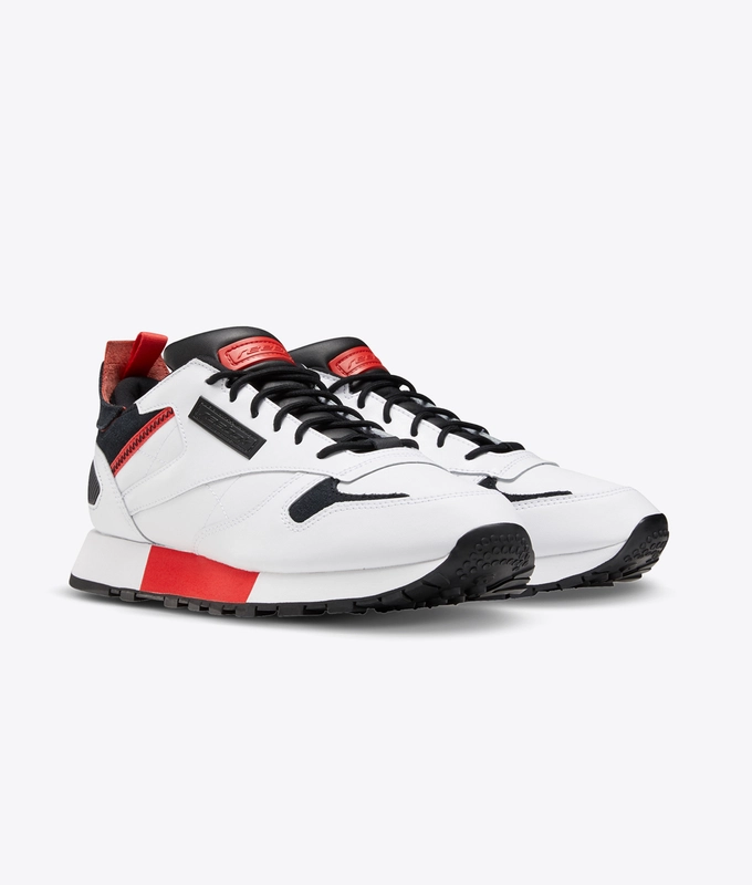 CL LEATHER REE:DUX 'white/black/radiant red'
