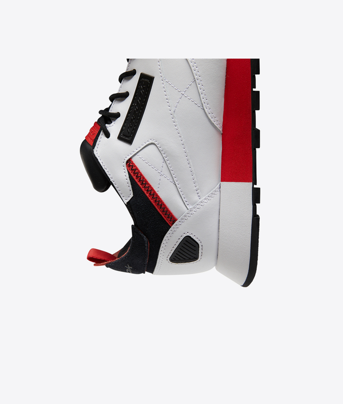 CL LEATHER REE:DUX 'white/black/radiant red'