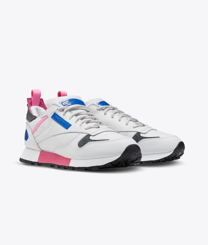 CL LTHR REE:DUX 'porcelain/posh pink/humble blue'