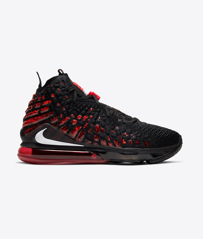 LEBRON XVII 'BLACK/WHITE-UNIVERSITY RED'