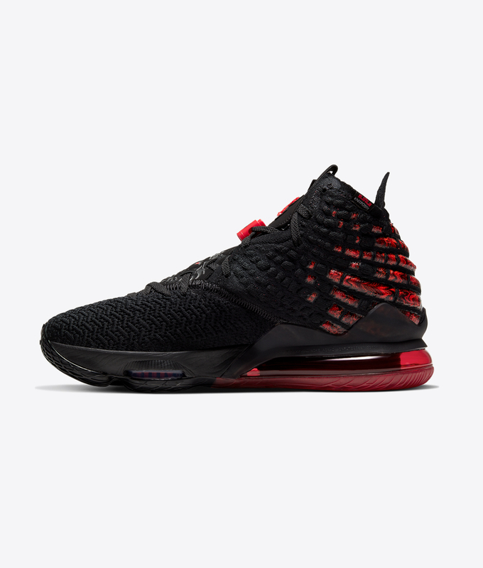 LEBRON XVII 'BLACK/WHITE-UNIVERSITY RED'