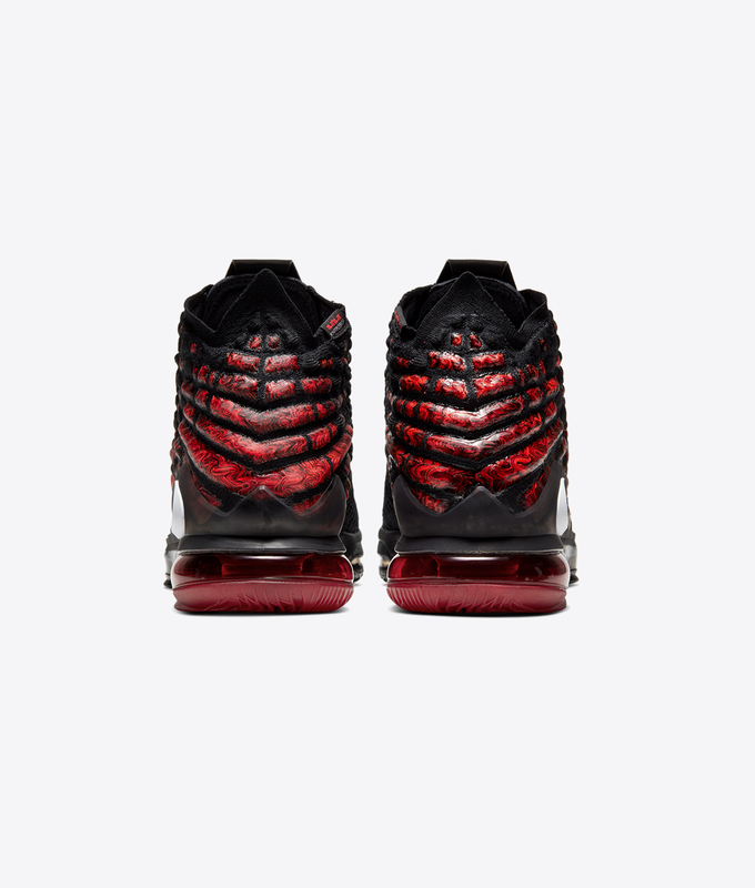 LEBRON XVII 'BLACK/WHITE-UNIVERSITY RED'