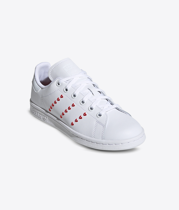 STAN SMITH J 'FTWWHT/FTWWHT/LUSRED'