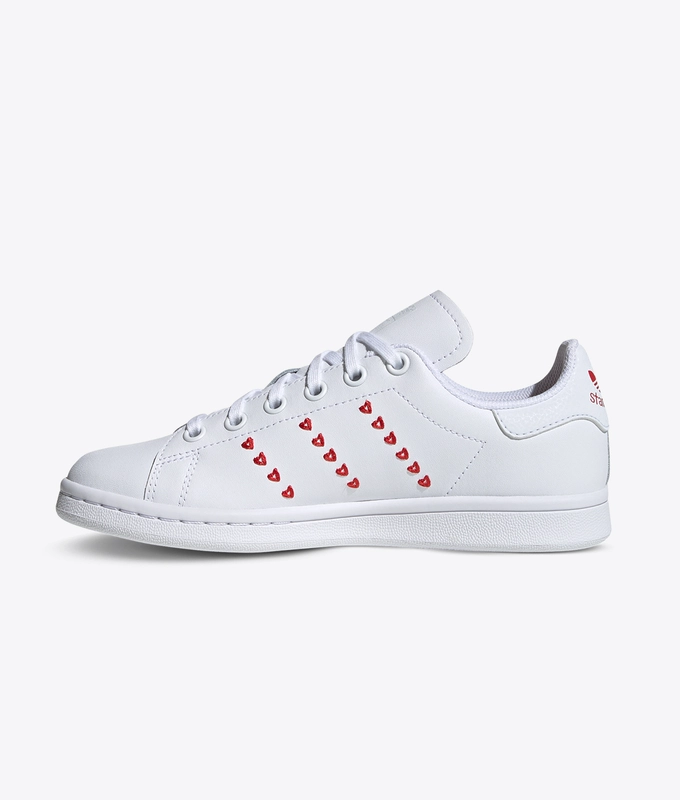 STAN SMITH J 'FTWWHT/FTWWHT/LUSRED'