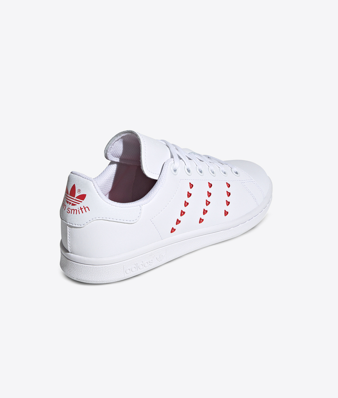 STAN SMITH J 'FTWWHT/FTWWHT/LUSRED'