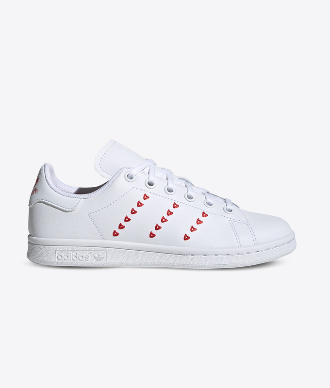 STAN SMITH J 'FTWWHT/FTWWHT/LUSRED'