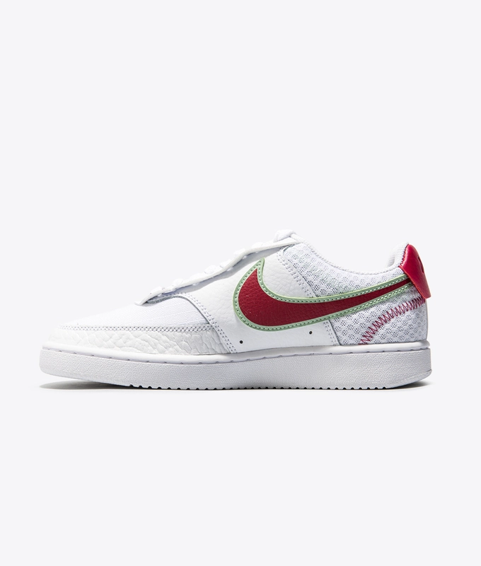 WMNS COURT VISION LO PRMV 'WHITE/NOBEL RED-ICED LILAC'