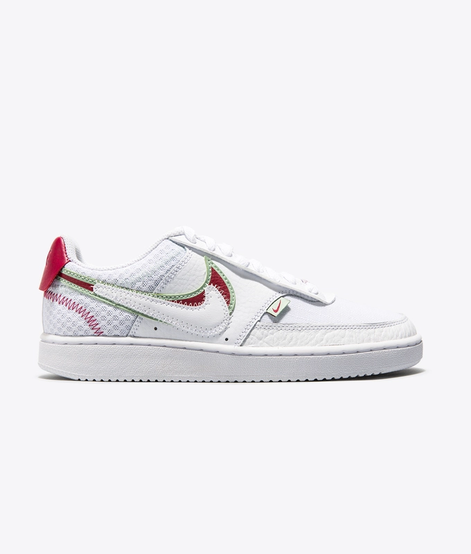 WMNS COURT VISION LO PRMV 'WHITE/NOBEL RED-ICED LILAC'