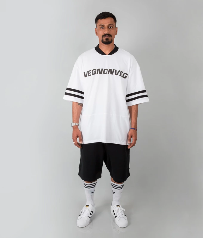 VegNonVeg Jersey WHITE
