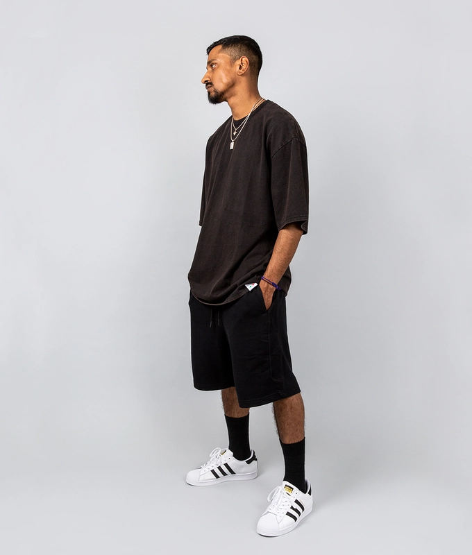 ACID WASH T-SHIRT 'BLACK'