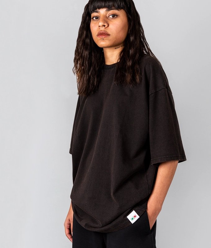 ACID WASH T-SHIRT 'BLACK'