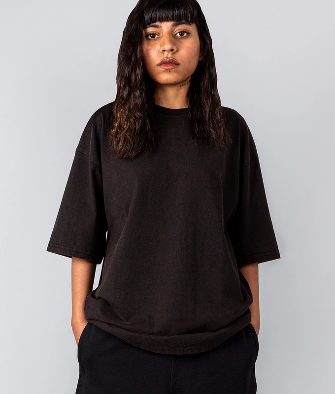 ACID WASH T-SHIRT 'BLACK'