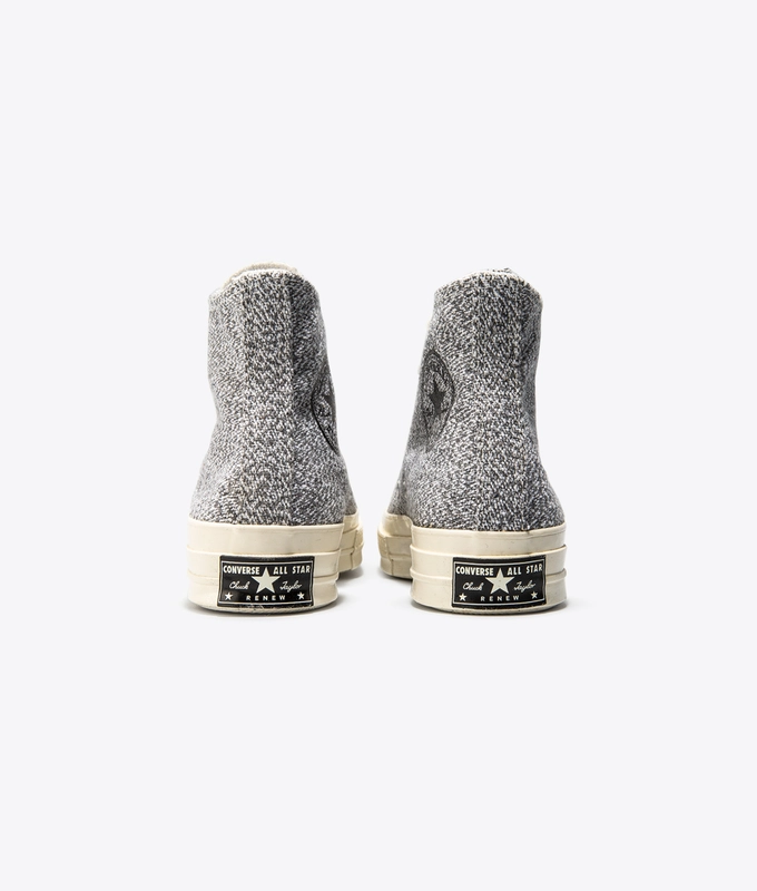CHUCK 70 RECYCLED CANVAS 'BLACK/WHITE/EGRET'