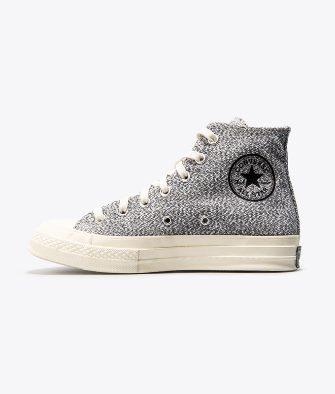CHUCK 70 RECYCLED CANVAS 'BLACK/WHITE/EGRET'