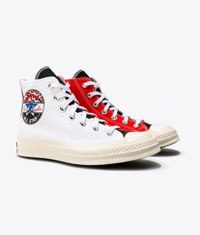 Logo Play Chuck 70 'WHITE/UNIVERSITY RED/RUSH BLUE'