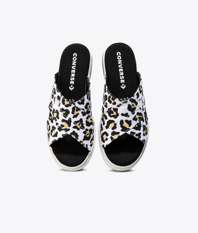 ONE STAR LEOPARD SANDAL 'DESERT ORE/BLACK/WHITE'