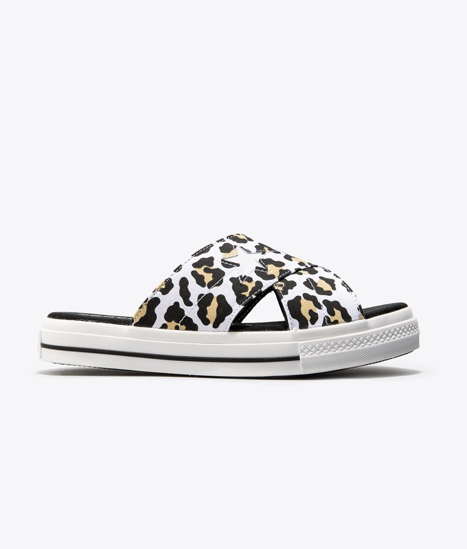 ONE STAR LEOPARD SANDAL 'DESERT ORE/BLACK/WHITE'
