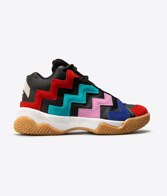 VLTG LEATHER OVERLAY 'BLACK/UNIVERSITY RED/RAPID TEAL'