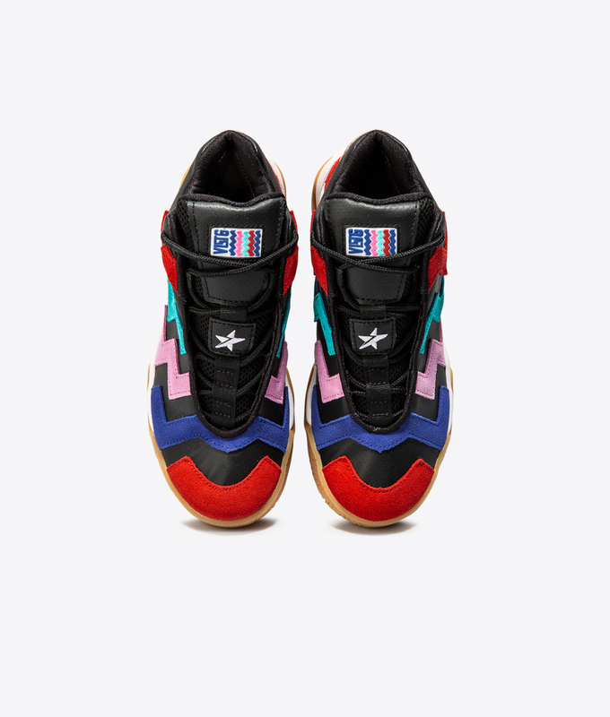 VLTG LEATHER OVERLAY 'BLACK/UNIVERSITY RED/RAPID TEAL'