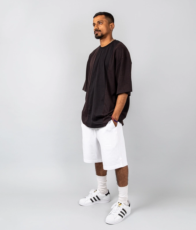 TONE ON TONE ACID WASH T-SHIRT 'BLACK'