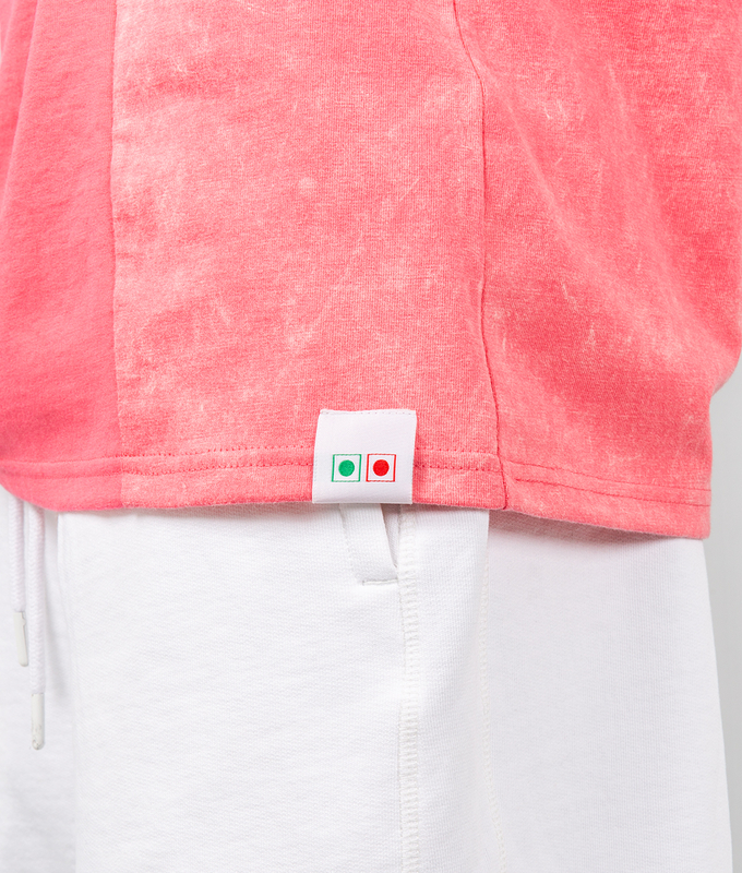 TONE ON TONE ACID WASH T-SHIRT 'PINK'