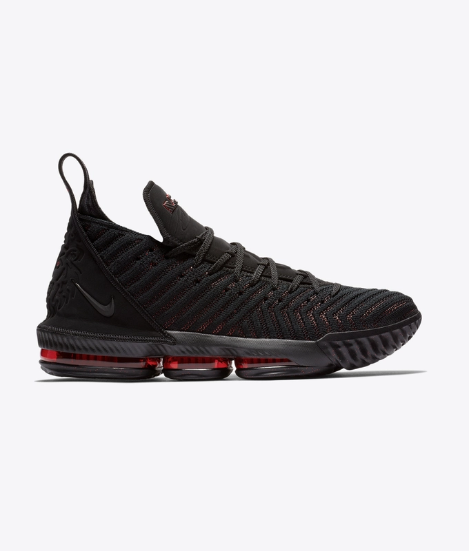 LEBRON XVI 'BLACK/BLACK-UNIVERSITY RED'
