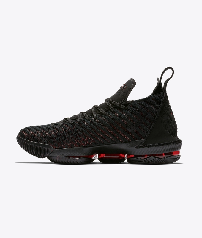 LEBRON XVI 'BLACK/BLACK-UNIVERSITY RED'