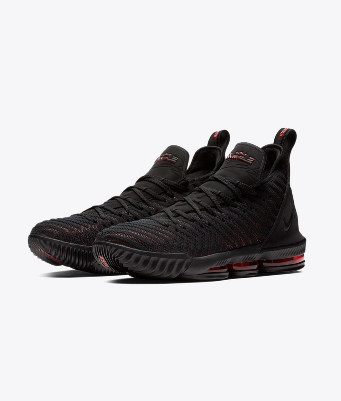 LEBRON XVI 'BLACK/BLACK-UNIVERSITY RED'