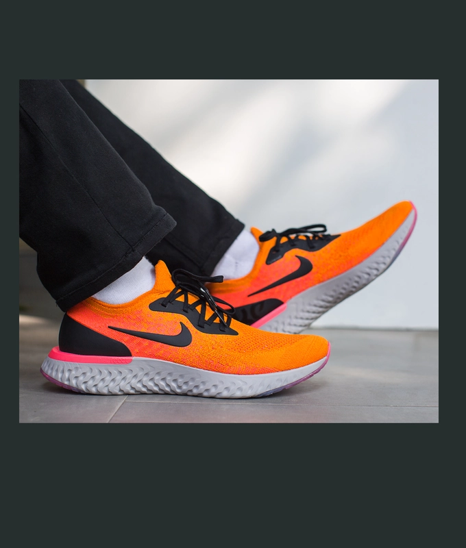 EPIC REACT FLYKNIT 'COPPER FLASH/BLACK-FLASH CRIMSON'