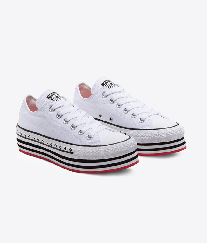 CHUCK TAYLOR ALL STAR LIFT ARCHIVAL CANVAS 'WHITE/BLACK/WHITE'