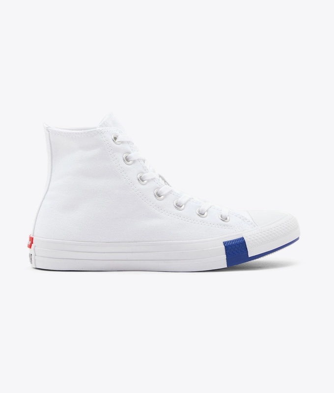 CHUCK TAYLOR ALL STAR MULTI LOGO 'WHITE/RUSH BLUE/ROSE MAROON