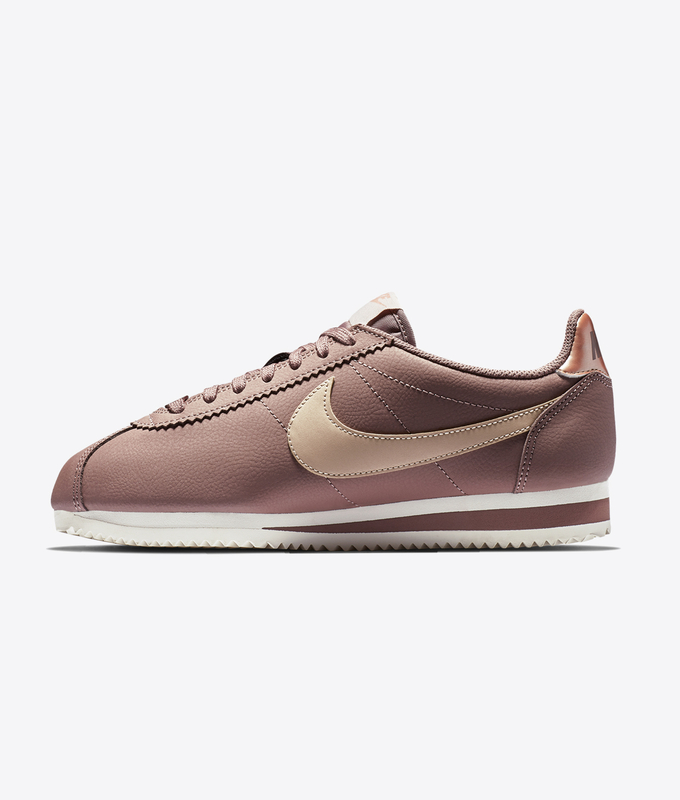 CLASSIC CORTEZ LEATHER 'SMOKEY MAUVE/PARTICLE BEIGE'