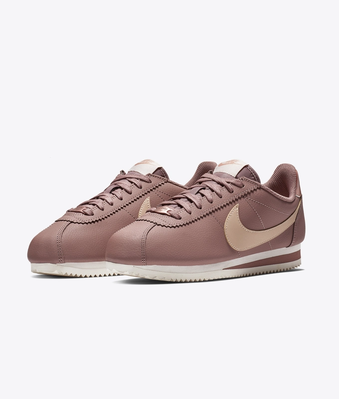 CLASSIC CORTEZ LEATHER 'SMOKEY MAUVE/PARTICLE BEIGE'